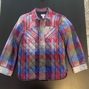 Boys Cat and Jack  plaid jacket. Size Medium